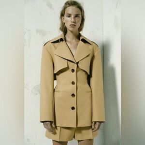 KHAITE Billy Short Trench Jacket